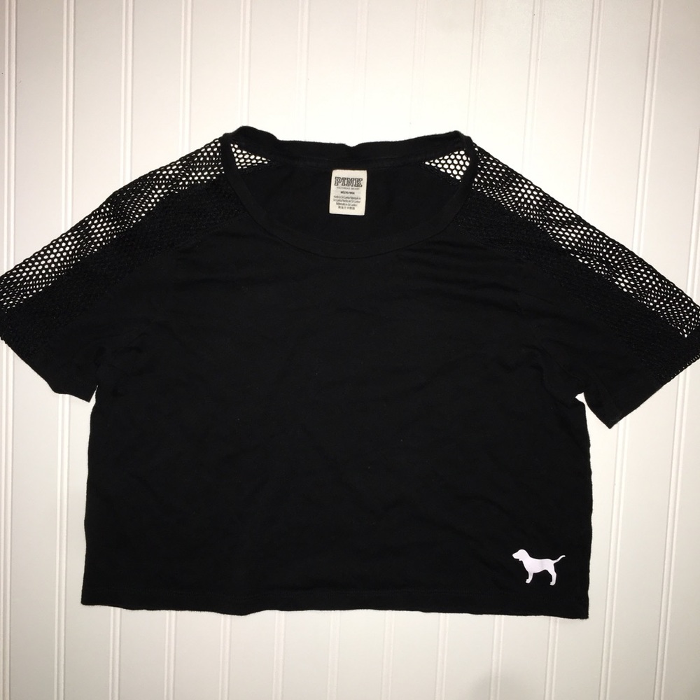 PINK Mesh Crop Top